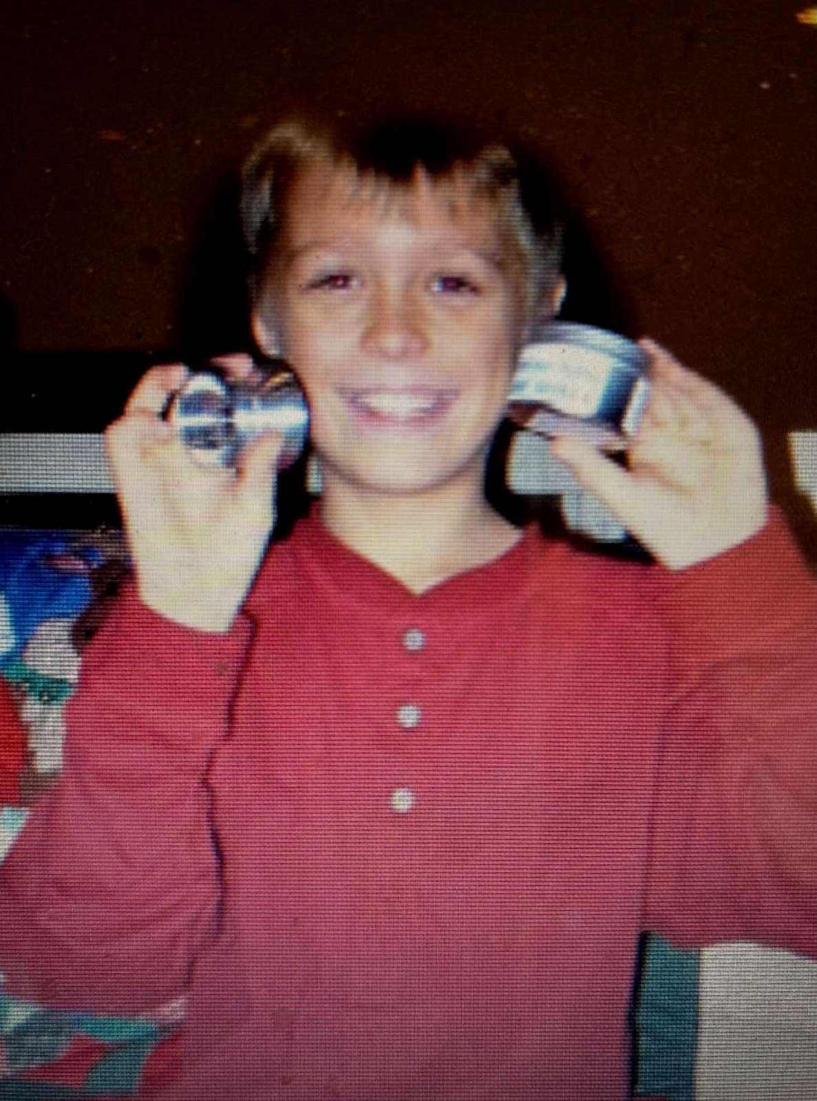 Young Gentry Stein holding a yo-yo as a kid, early in his yo-yo journey