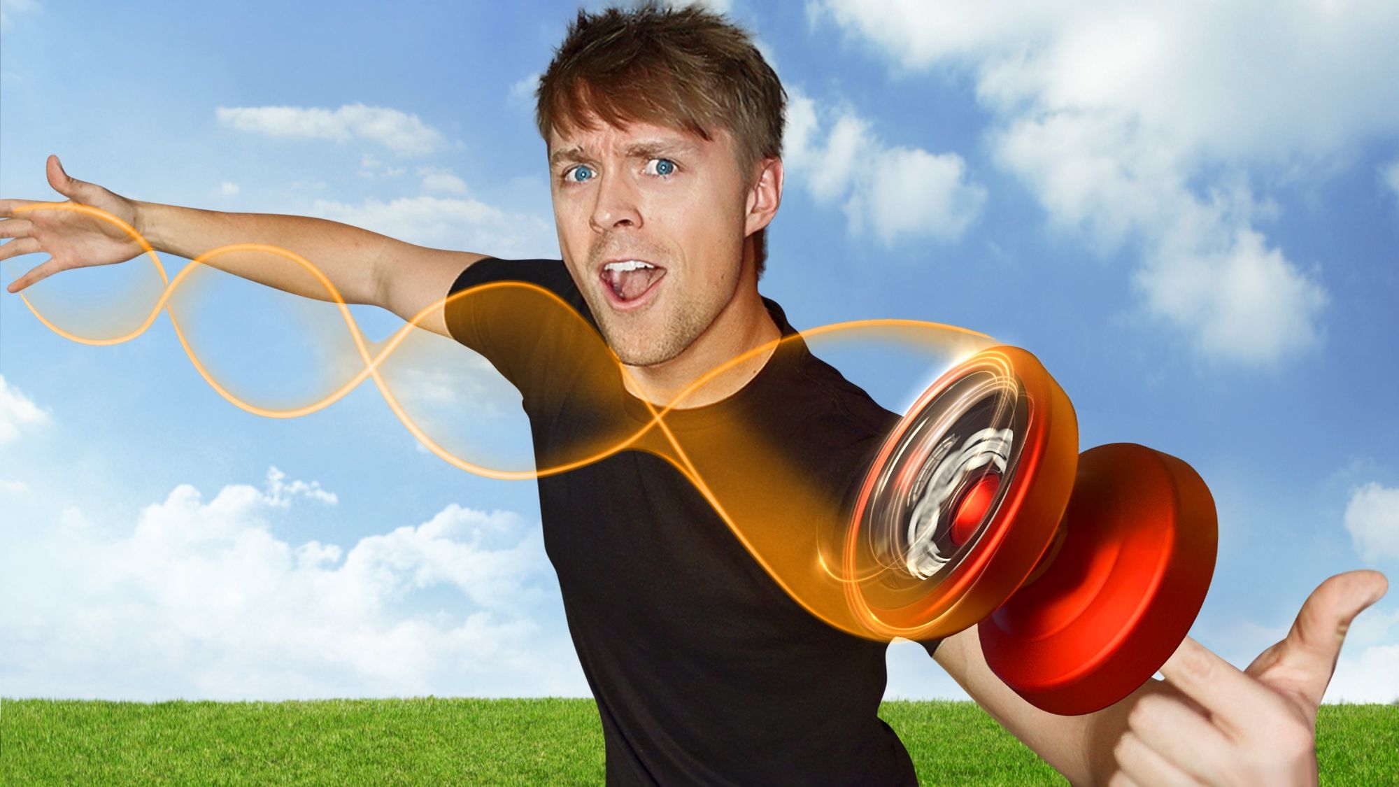 World champion close-up with best DNA fingerspin yo-yo
